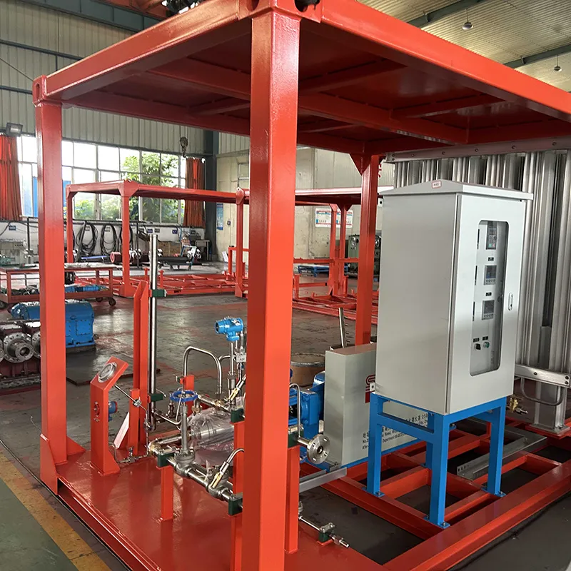 Skid de pompe de remplissage de gaz LOX LAR LIN LOX LOX